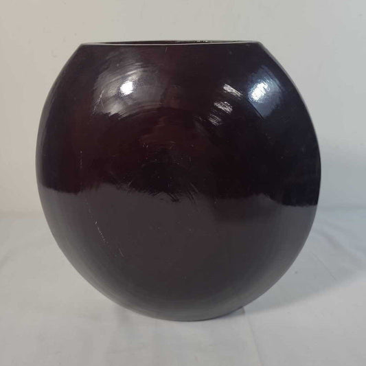 ROUND WOOD VASE