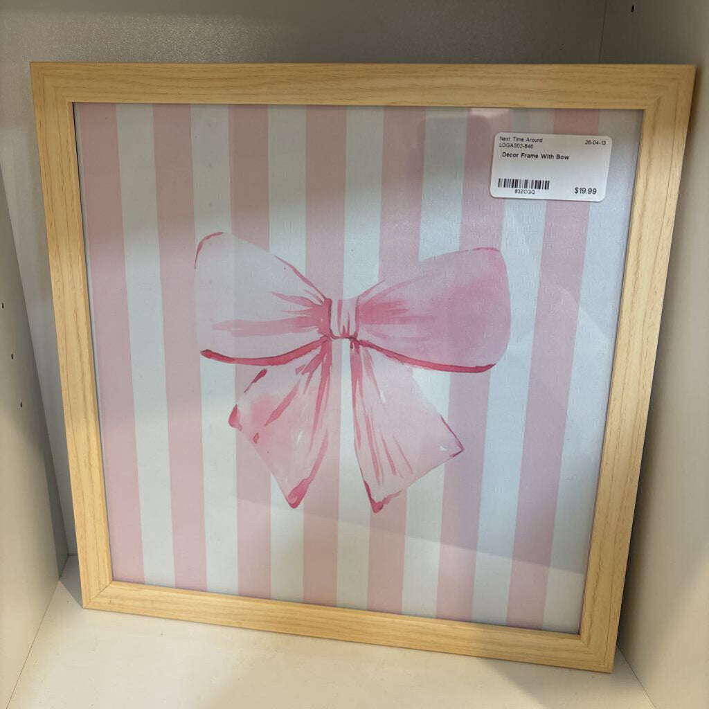 Decor Frame With Bow