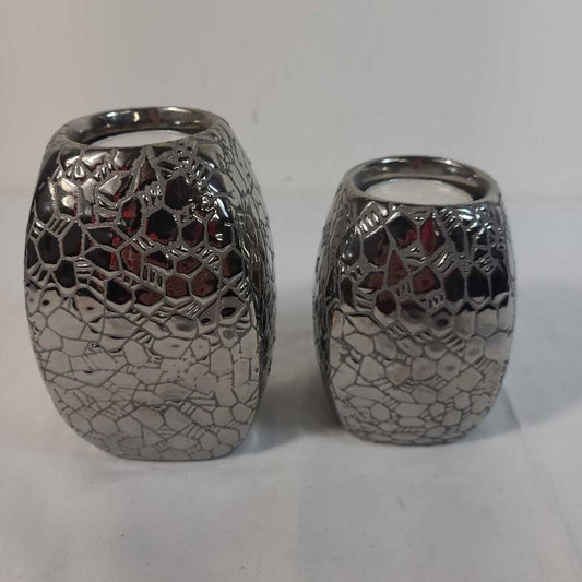 PR SILVER TEALIGHT HOLDERS