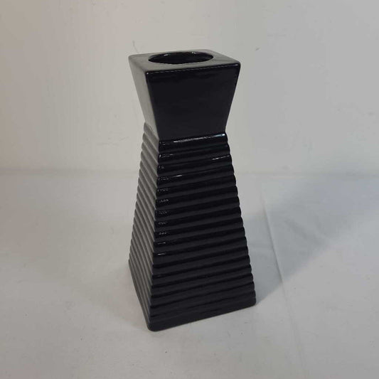BLACK CERAMIC VASE