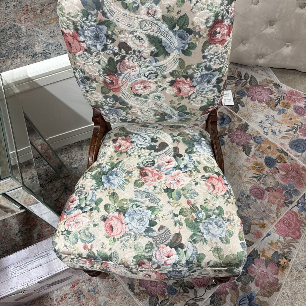 FLORAL ACCENT CHAIR