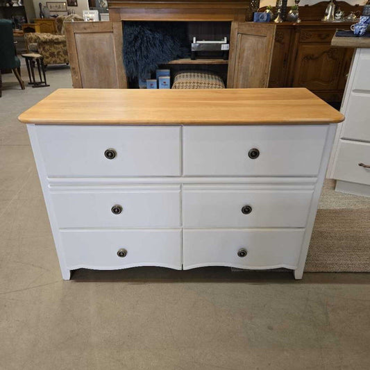 6 DRAWER WHITE DRESSER