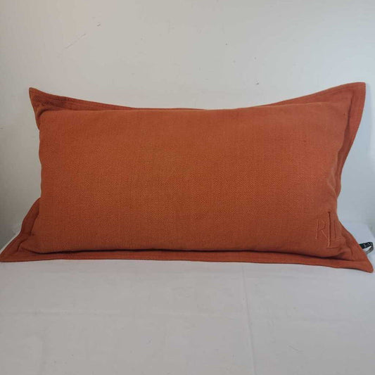 BURNT ORANGE LUMBAR RAULPH LAUREN DOWNFILLED PILLOW
