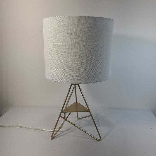 GOLD BASE LAMP W/ SHADE