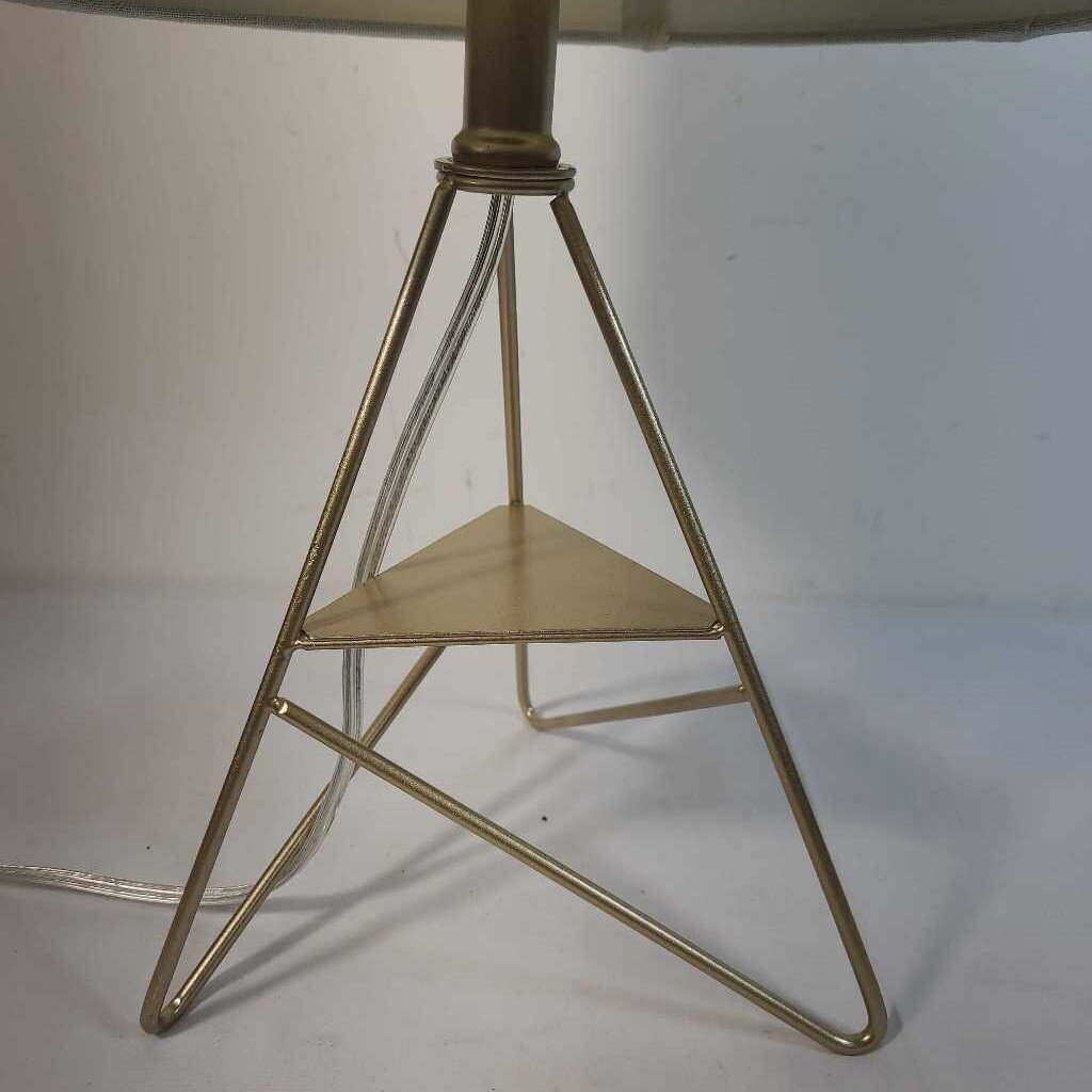 GOLD BASE LAMP W/ SHADE