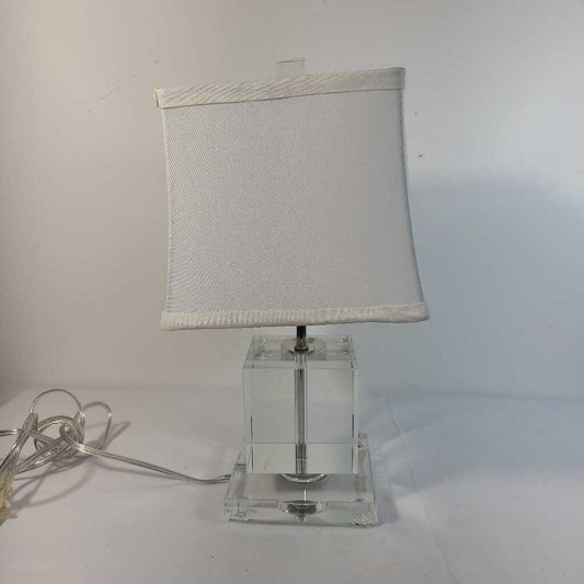 ACRYLIC BASE LAMP W/ SHADE