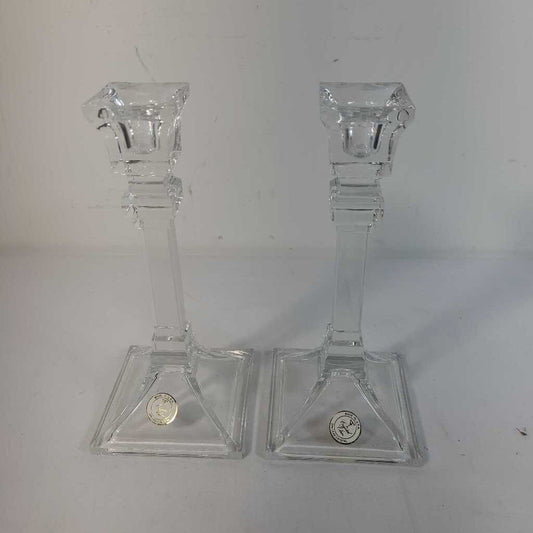 PR CRYSTAL CANDLE HOLDERS