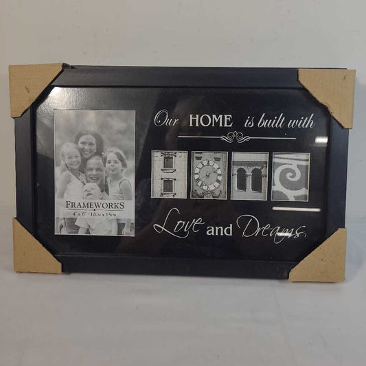 OUR HOME IS BUILT PHOTO FRAME