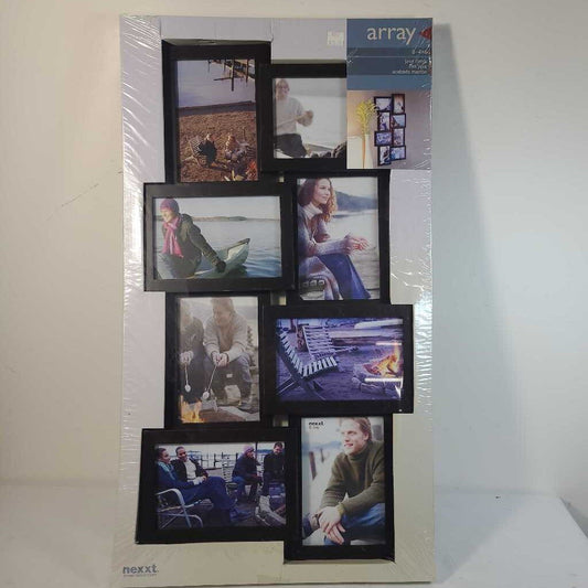 NIP~ 8 PHOTO WOOD FRAME