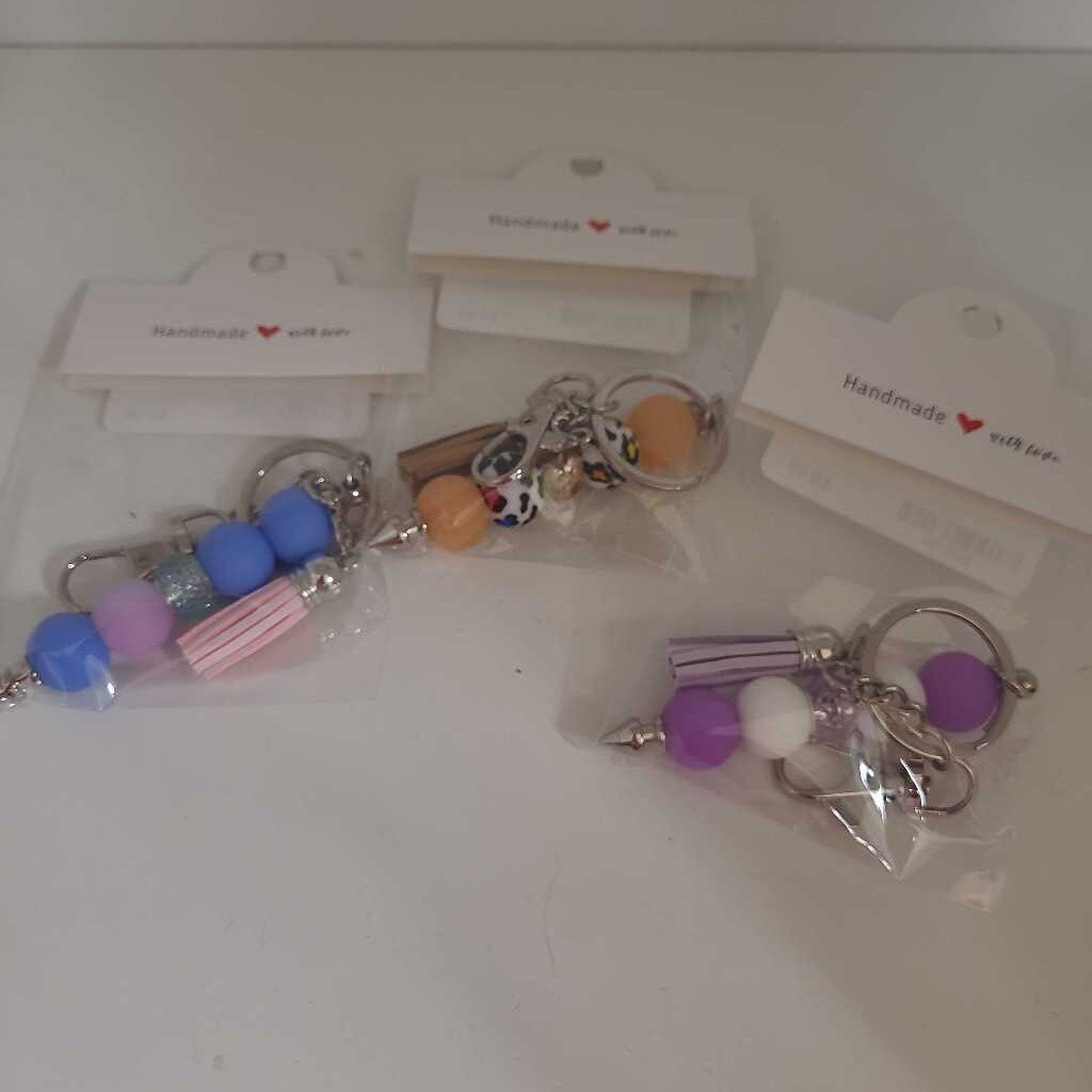 Silicone Beaded keychains