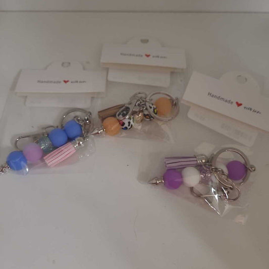 Silicone Beaded keychains