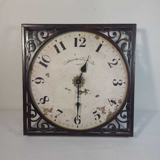METAL FRAMED CLOCK