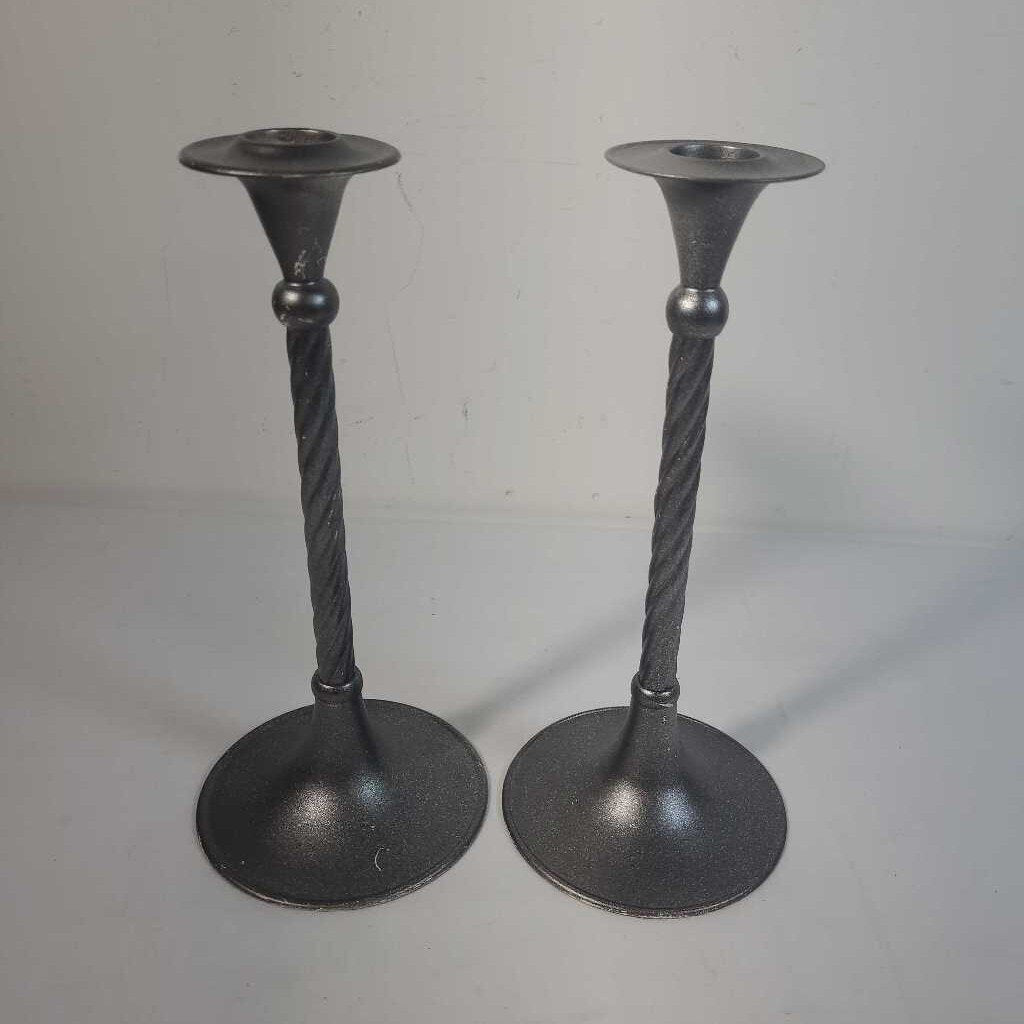 PR SILVER CANDLE HOLDERS