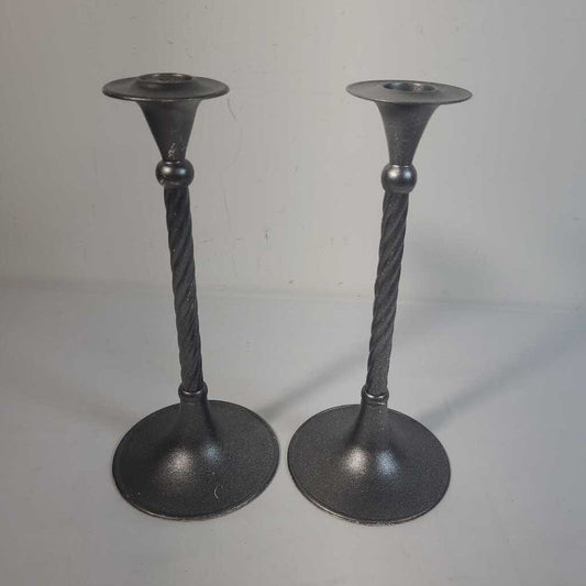 PR SILVER CANDLE HOLDERS