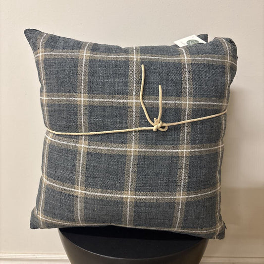 PLAID BLUE 20" X 20" POLYFILL INSERT, PRICE FOR 2