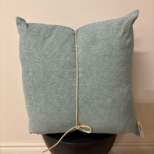 CORAL TEAL 22" X 22" FEATHER INSERT, PRICE FOR 2