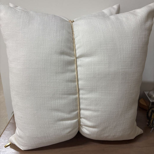 LINEN WHITE 22" X 22" POLYFILL INSERT, PRICE FOR 2