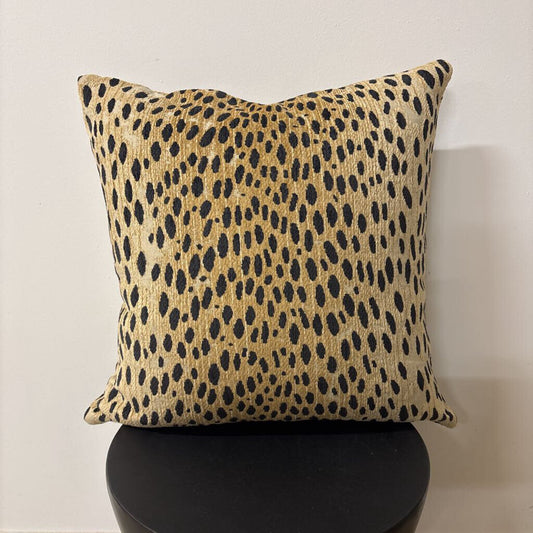 CHEETAH BROWN 22" X 22" FEATHER INSERT, PRICE FOR 1