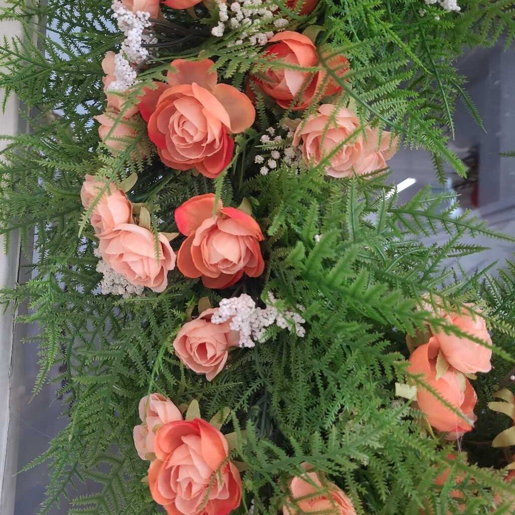 PEACH FLOWER DOOR HANGER