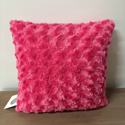CABBAGE ROSE BABY TOSS CUSHION 14" x 14" PALE PINK