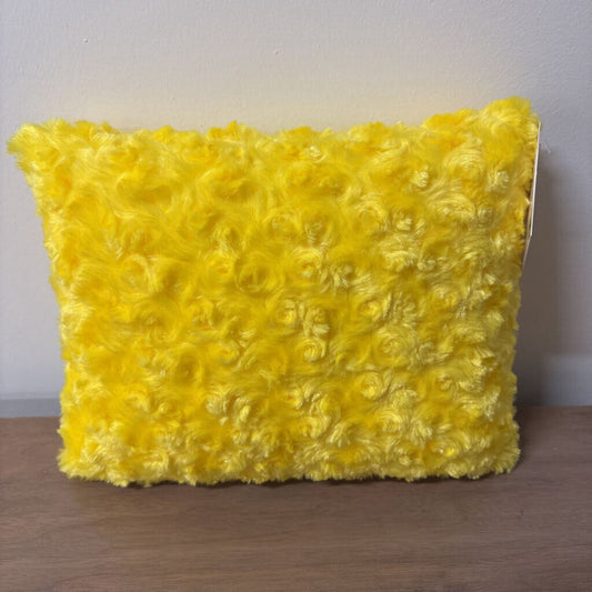 CABBAGE ROSE BABY TOSS CUSHION 11" x 12" YELLOW