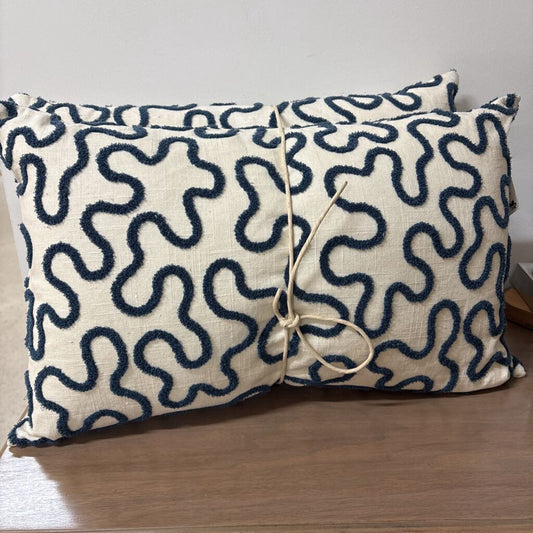 WAVE - BLUE 16"X 24" FEATHER INSERT, PRICE FOR 2