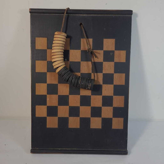 CHECKER BOARD W/ CHECKERS