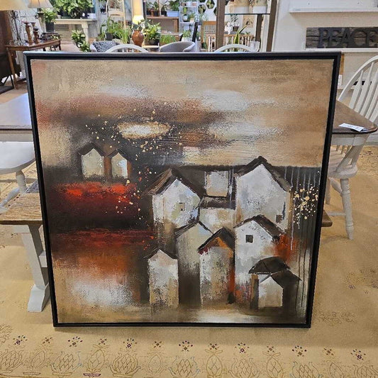FRAMED HOUSES CANVAS