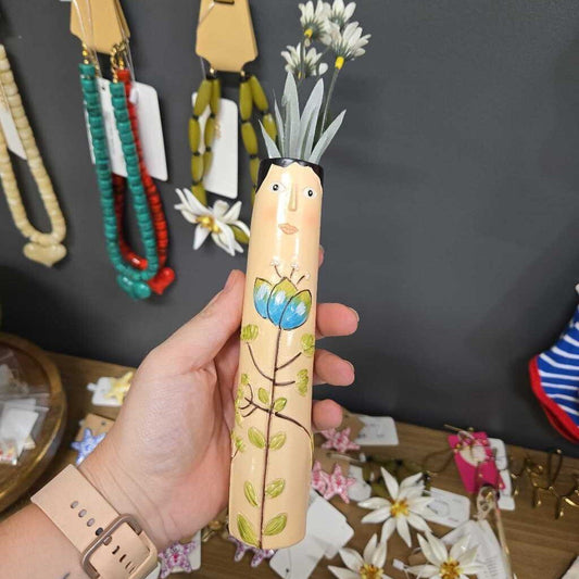 FACE BUD RESIN VASE - STYLE G