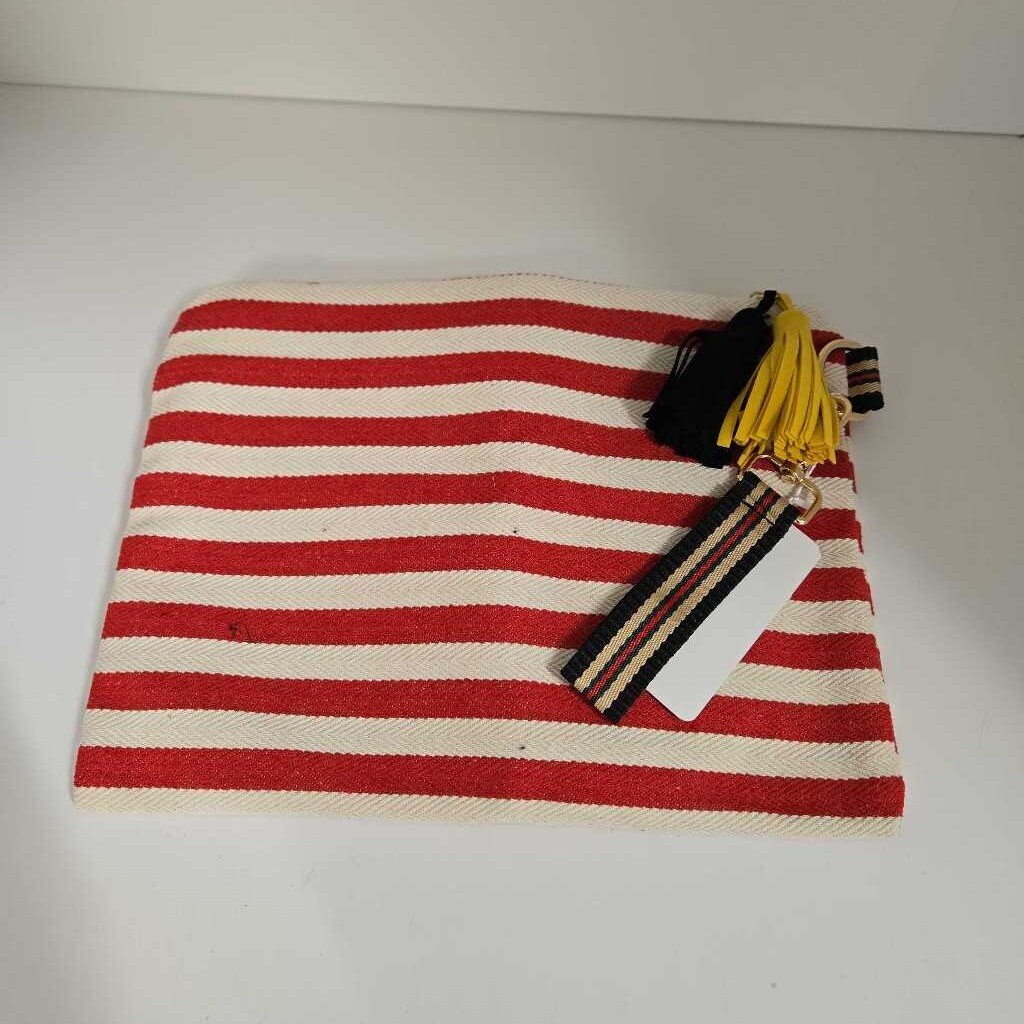 RED STRIPED CLUTCH