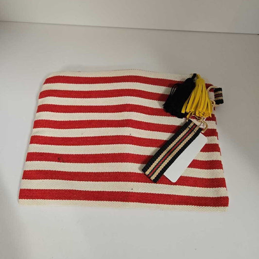 RED STRIPED CLUTCH