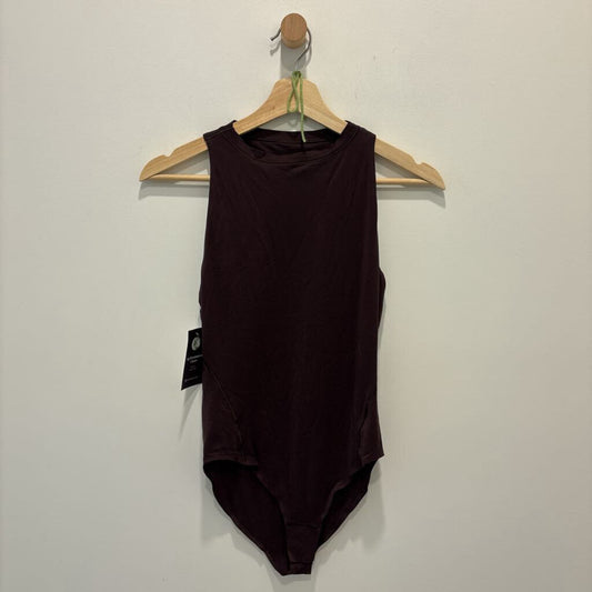 LULULEMON BROWN HIGH NECK BODYSUIT