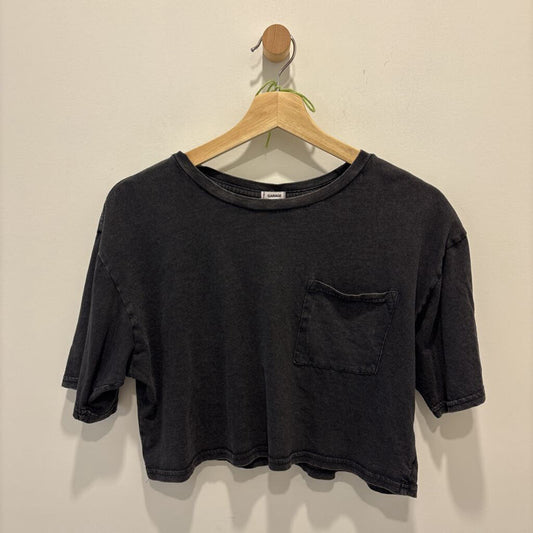 GREY CROPPED GARGE TEE (N)