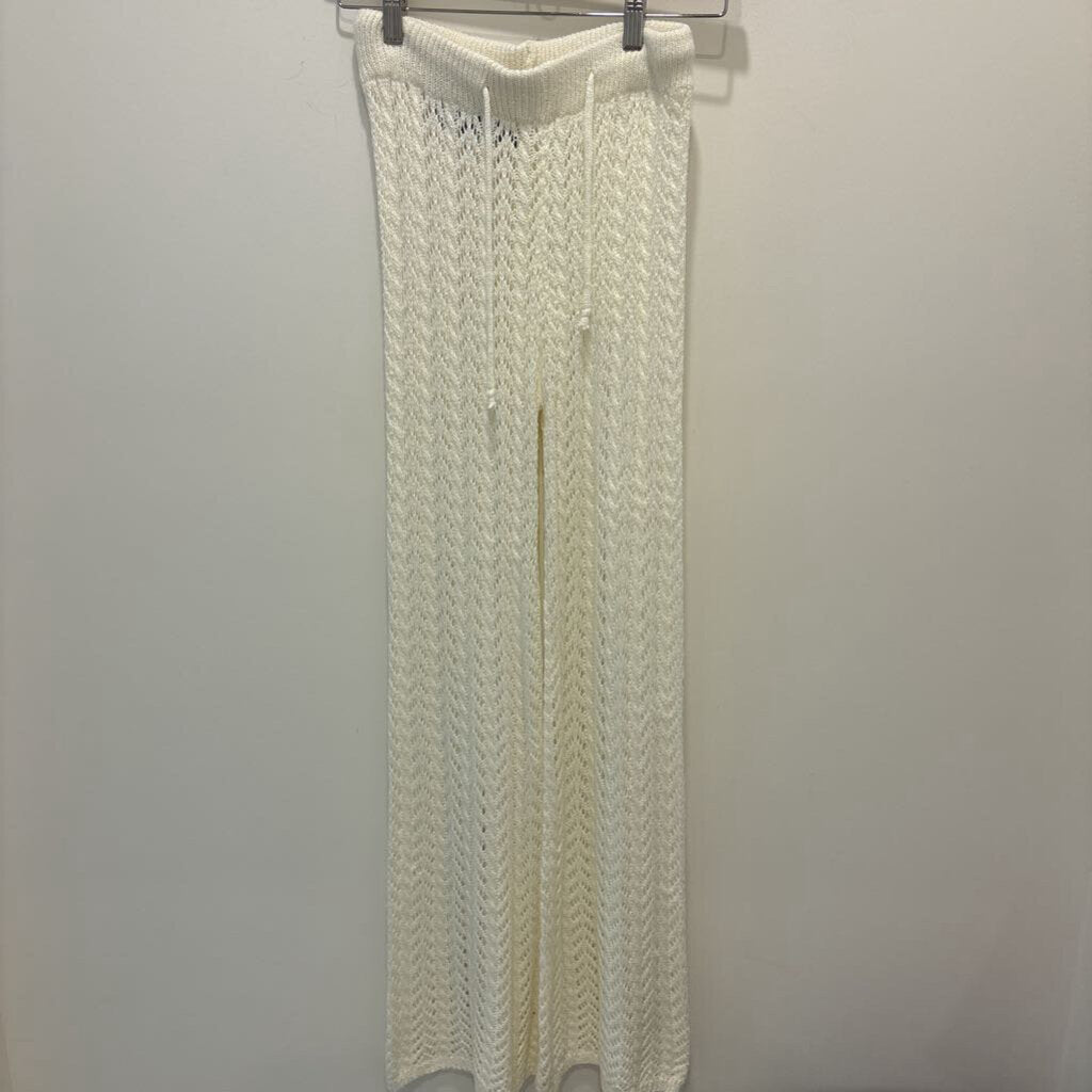 White Knit Pants