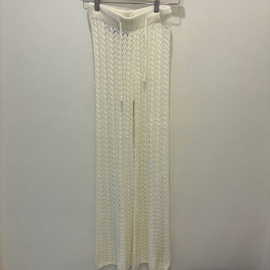 White Knit Pants