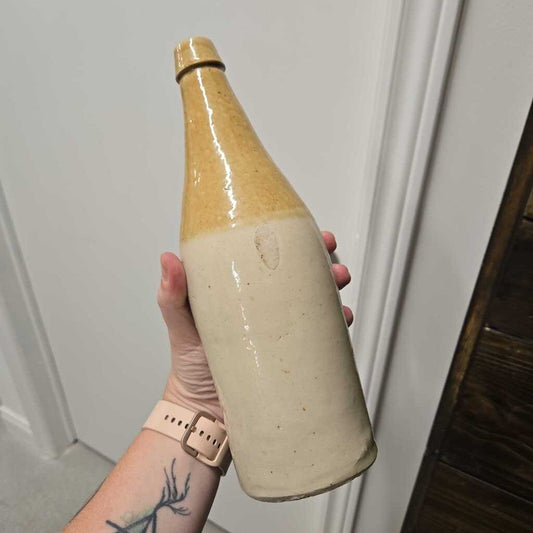 ANTIQUE STONEWARE GINGER BEER BOTTLE