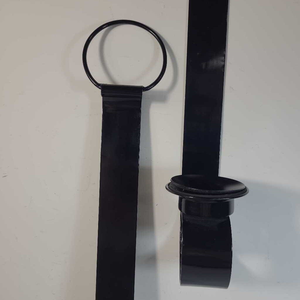 PR BLACK METAL CANDLE WALL SCONCES