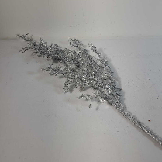 SILVER FROSTED GLITTER BRANCH