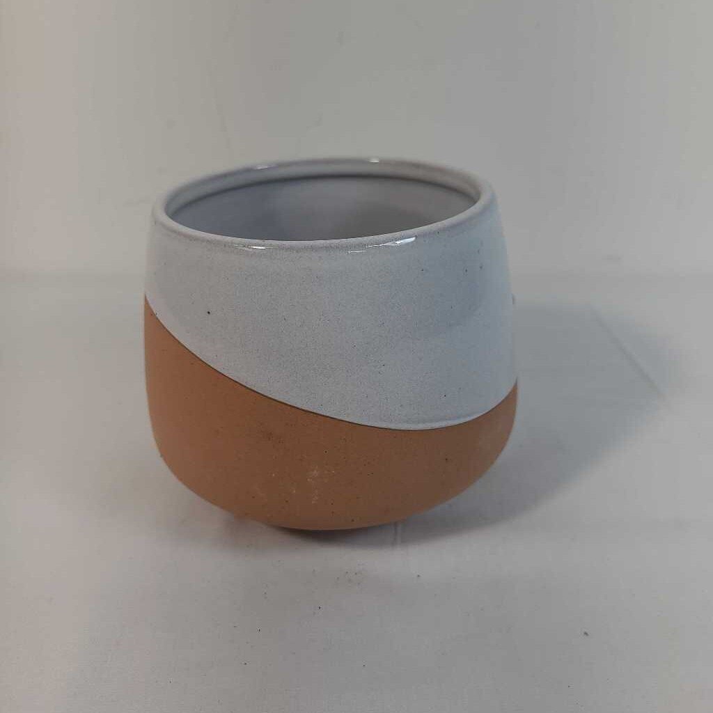 4" TERRA COTTA/GLAZED FLOWER POT