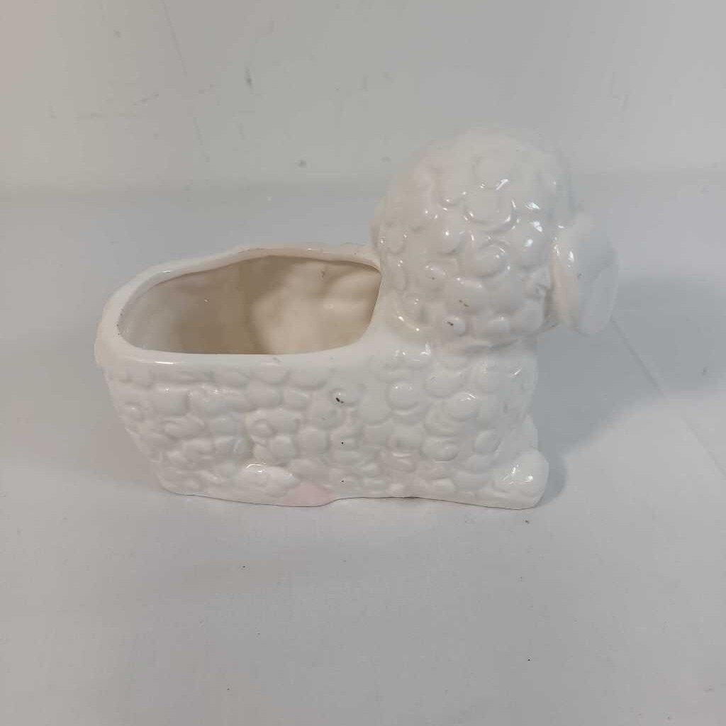 VTG CERAMIC LAMB PLANTER