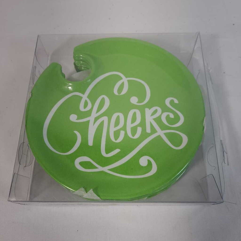 S/6 WINE GLASS SNACK PLATES