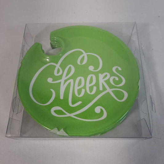 S/6 WINE GLASS SNACK PLATES