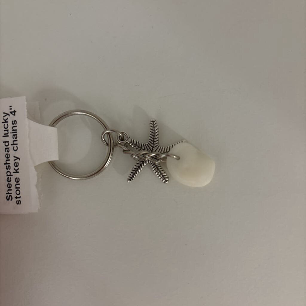 Sheepshead lucky stone key chains