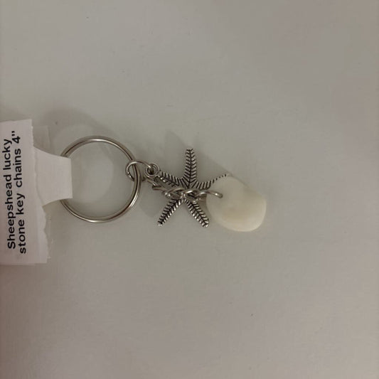 Sheepshead lucky stone key chains