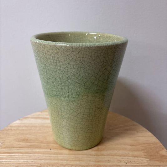 Green Crackled Glaze Ceramic Vase