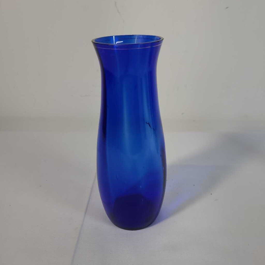COLBALT BLUE GLASS VASE