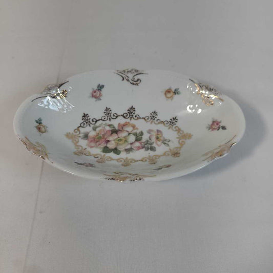 VTG SM BAVAIAN FLORALSERVING BOWL