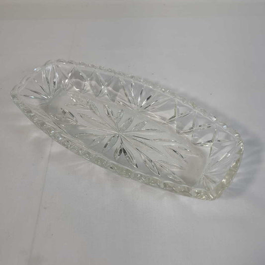 GLASS RELISH DISH