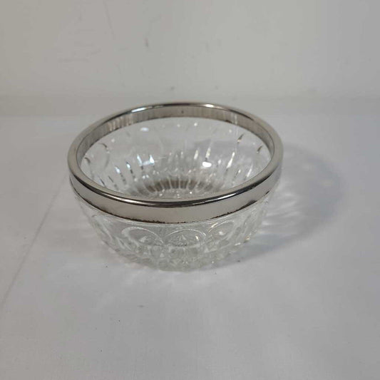 SILVER RIMMED BOWL