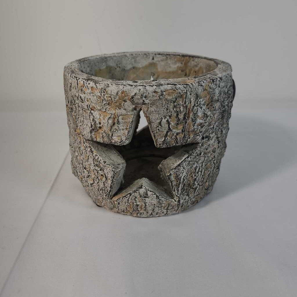 CEMENT CANDLE HOLDER